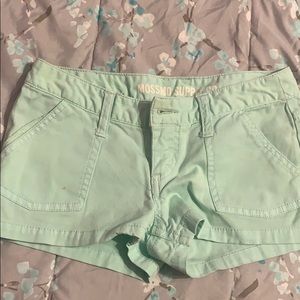 MOSSIMO turquoise shorts .